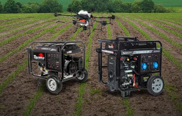 Drones no campo como os geradores de energia Toyama transformam a operação